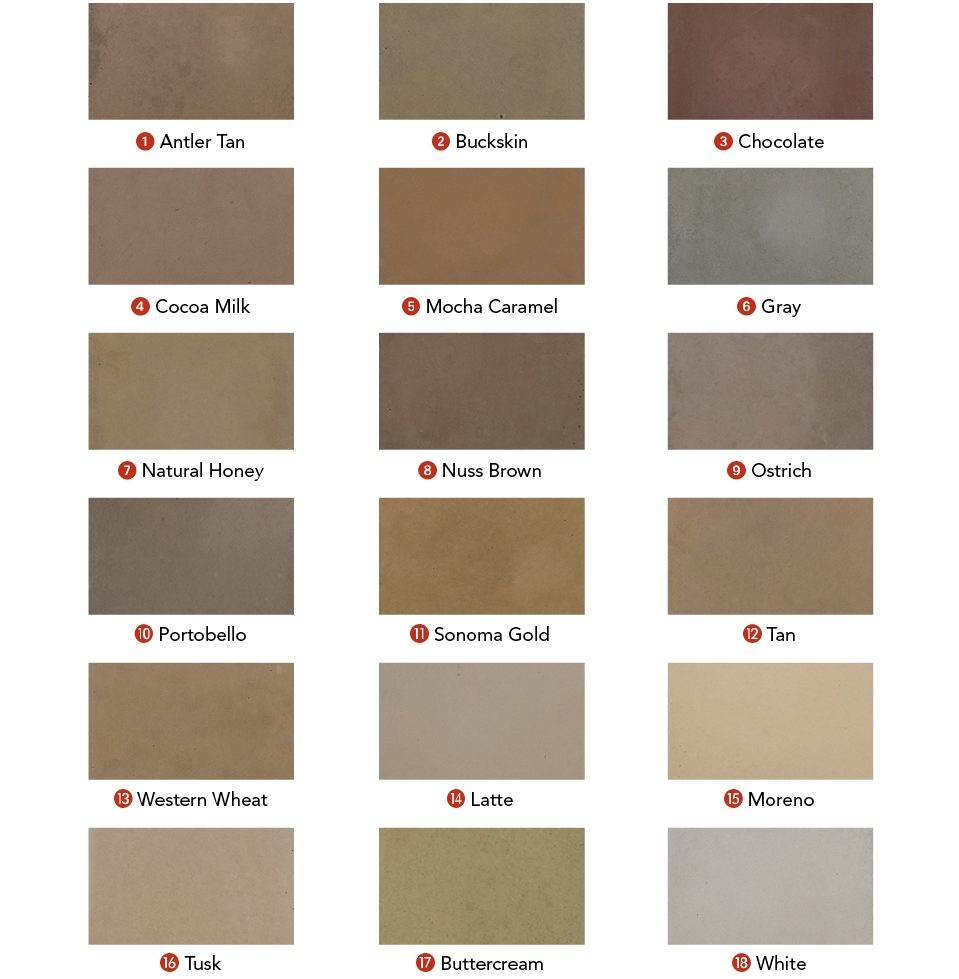 Mesa Precast Color Selections Mesa Precast | Available Standard Color Options | Color Selection