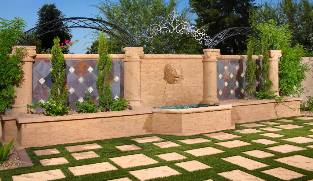 Architectural Precast, GFRC - Matching Color Design Elements - Pavers, columns, decorative elements, fountain head, wall caps Architectural Precast, GFRC - Matching Color Design Elements | Pavers, Columns, Decorative Elements, Fountain Head, Wall Caps
