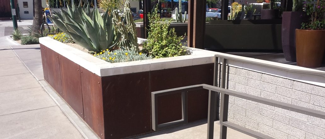 Postino in Gilbert, AZ | Hardscape, Landscape Design Elements using Mesa Architectural Precast