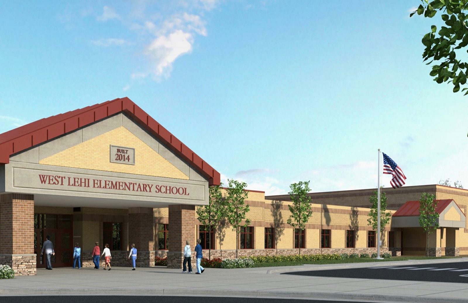 Architects Rendering of Dry Creek Elementary School | Initially name of the school was West Lehi Elementary School