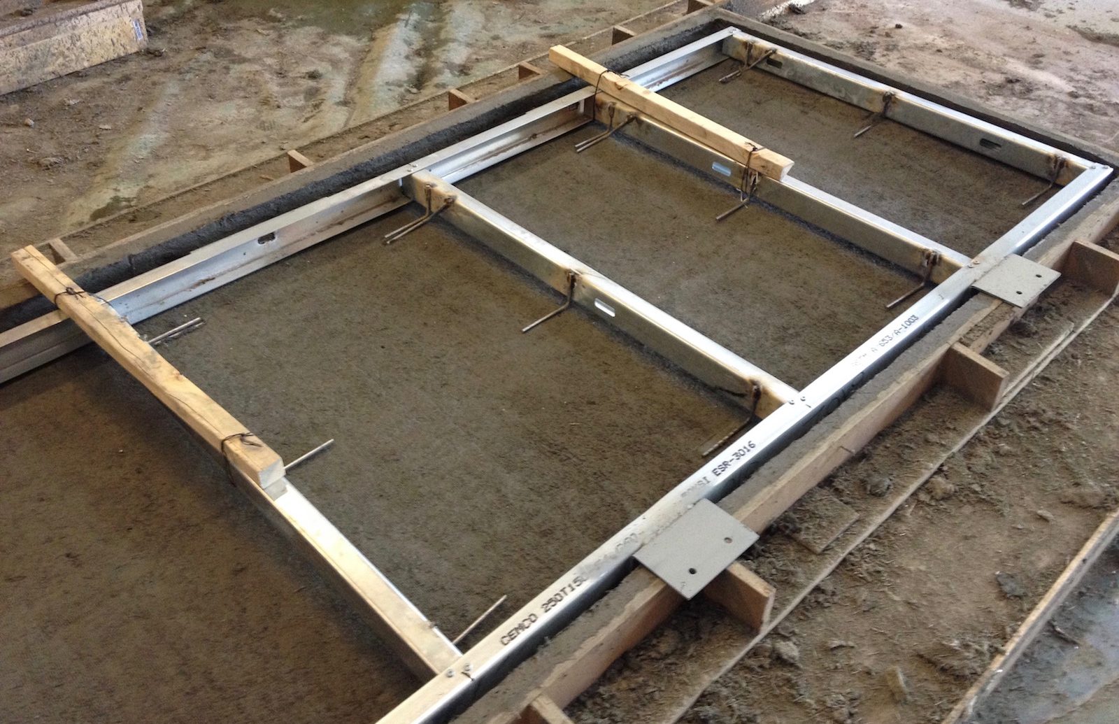 Support Anchors Attached to the GFRC Panel Frame